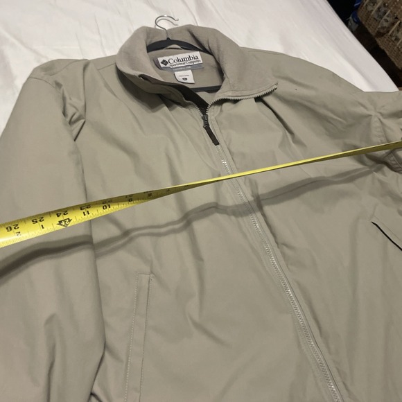 Columbia‎ Men's Beige Zip-Up Jacket SZ Xl - Picture 7 of 9